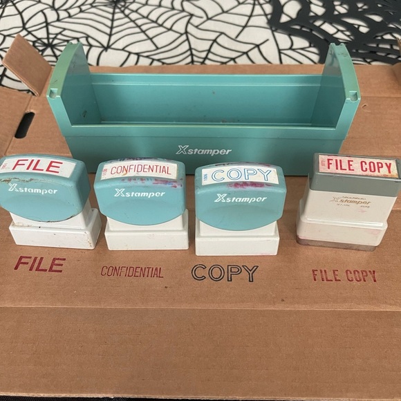 Xstamper Stamp Set with Holder - Picture 2 of 3